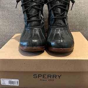 Sperry olive green ankle boot